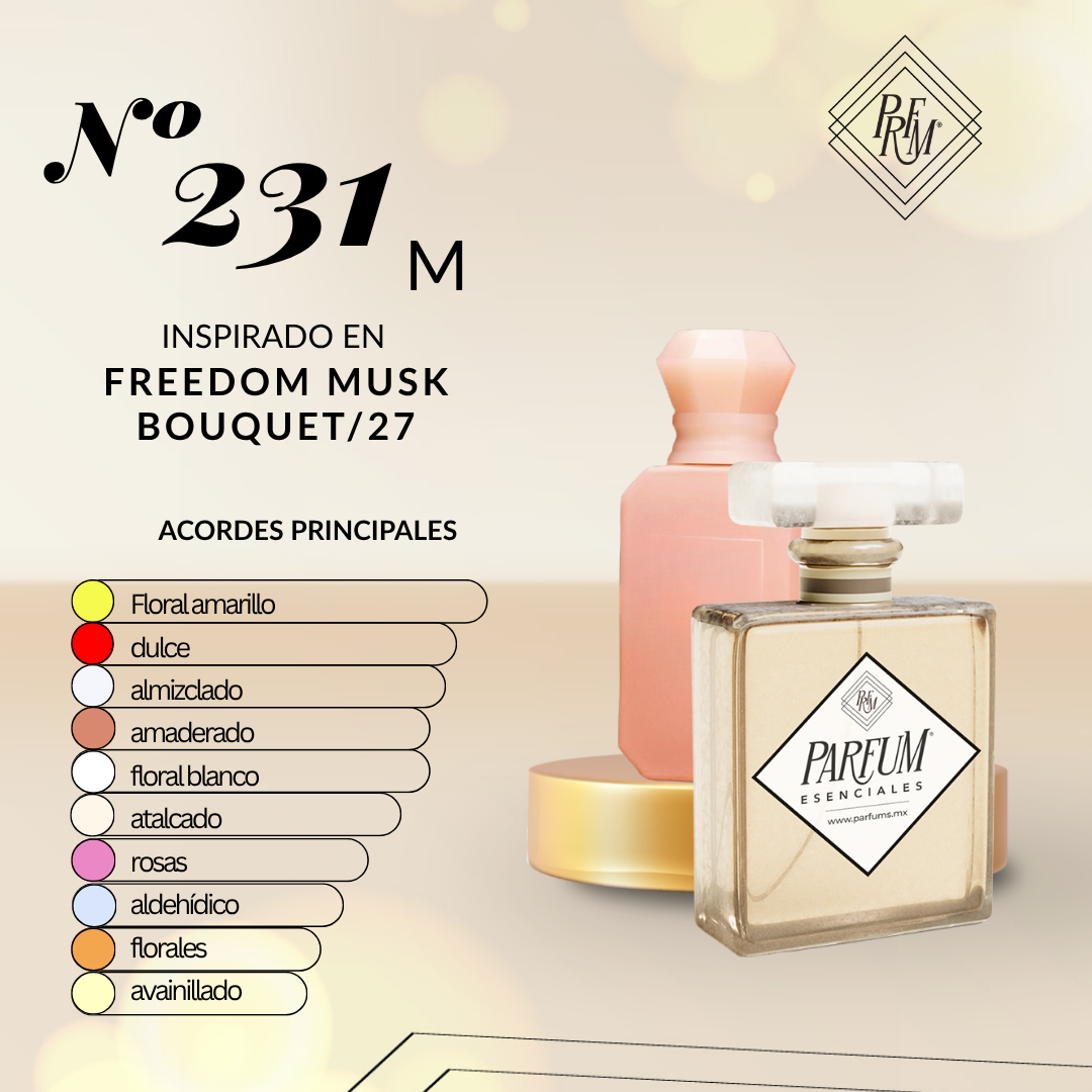 231M inspirado en FREEDOM MUSK BOUQUET/27 UNISEX