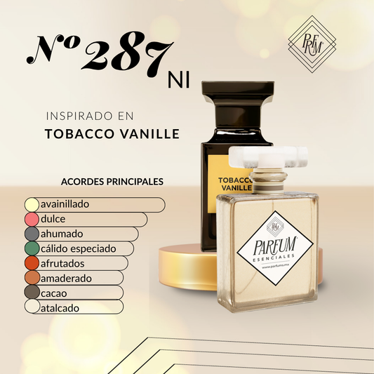 287NI- inspirado en  TOBACCO VANILLE UNISEX