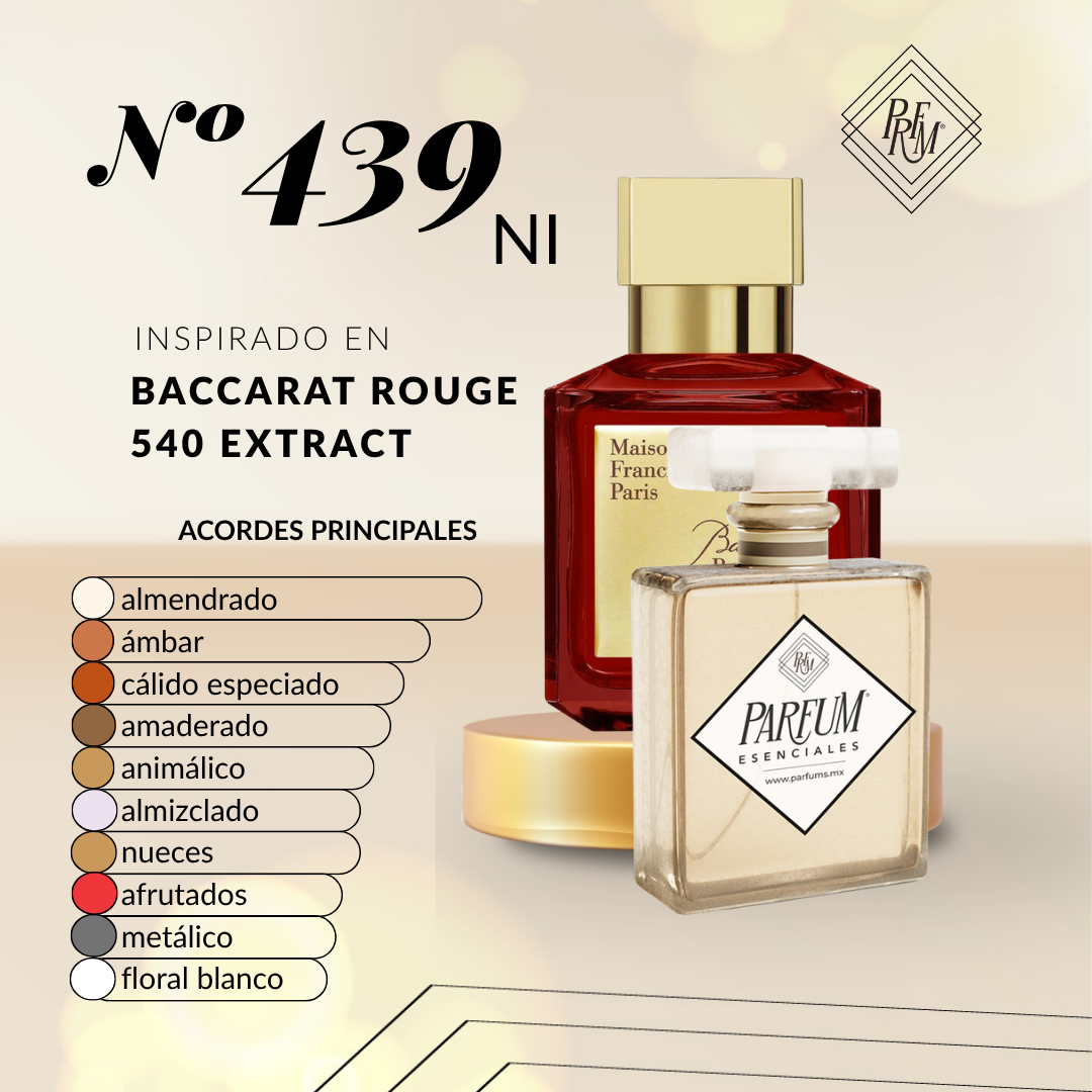 439NI- Inspirado en BACCARAT ROUGE 540 EXTRACT UNISEX