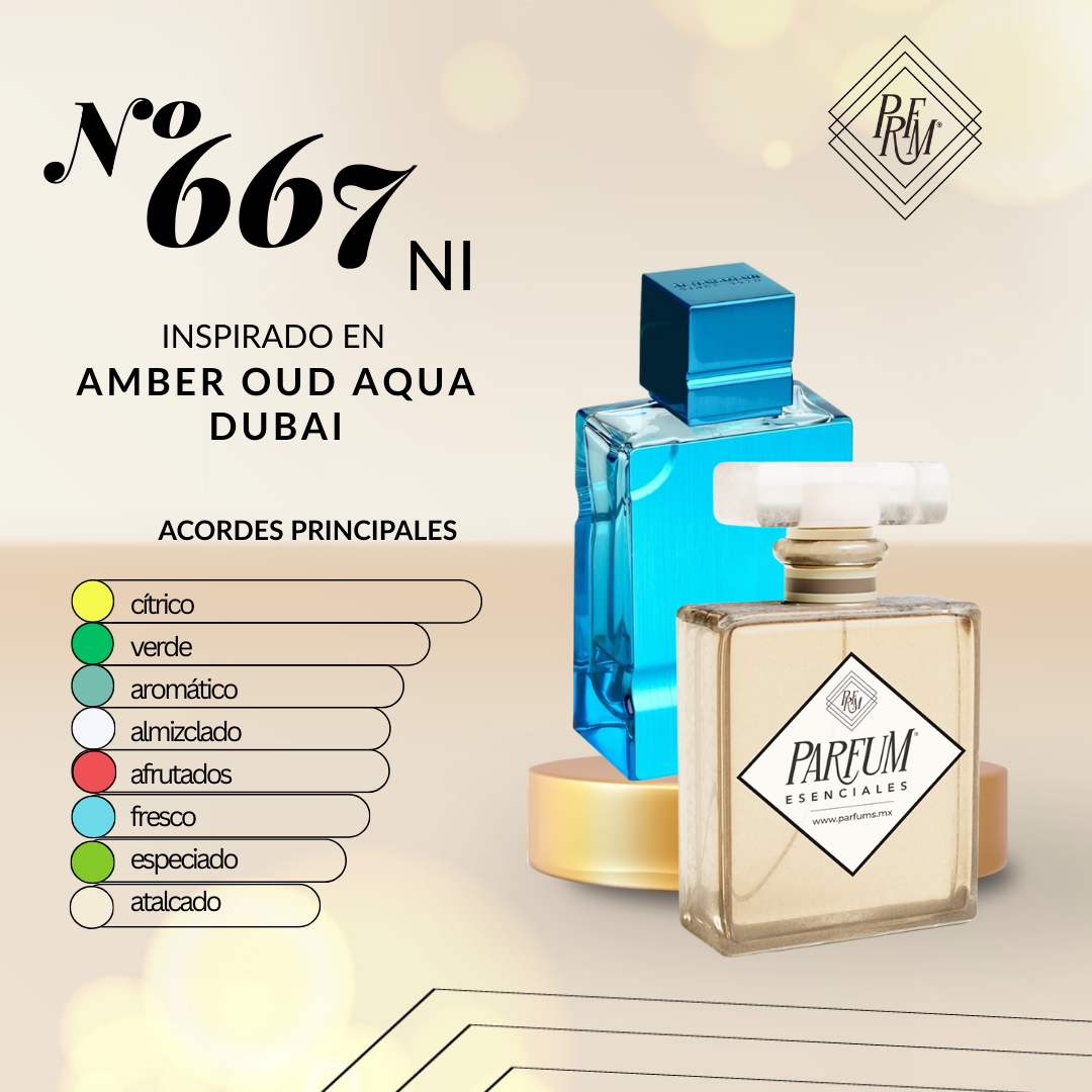 667NI- Inspirado en AMBER OUD AQUA DUBAI