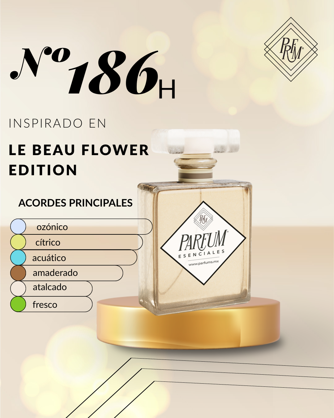 186H inspirado en LE BEAU-FLOWER EDITION
