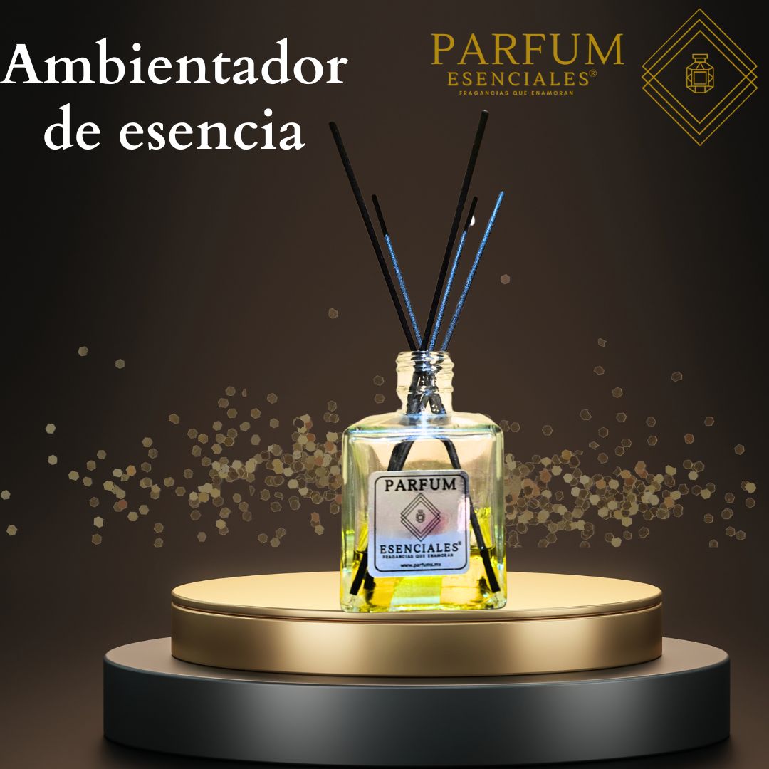 Ambientador de vidrio de 50ml con baritas