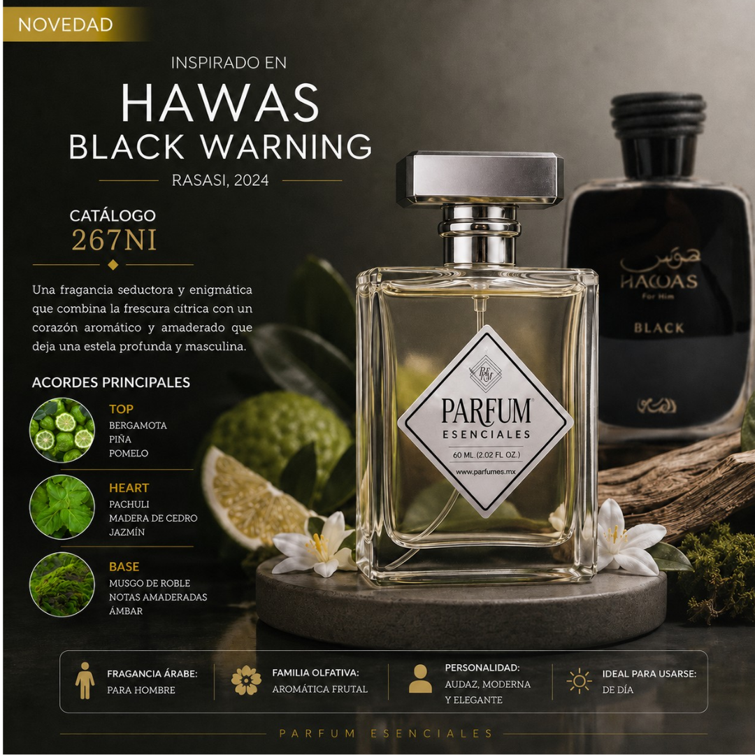 267NI- inspirado en HAWAS BLACK WARNING