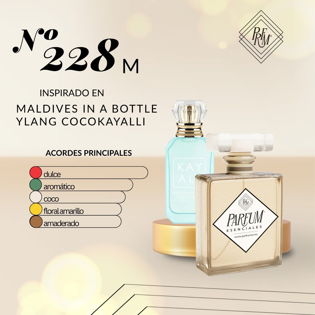PREVENTA 228M inspirado en MALDIVES IN A BOTTLE YLANG