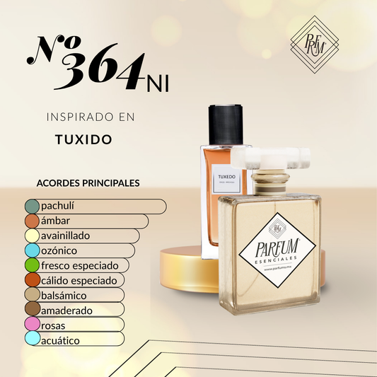 364NI- inspirado en TUXEDO UNISEX