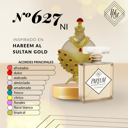 627NI- inspirado en  Hareem Al Sultan Gold FEM