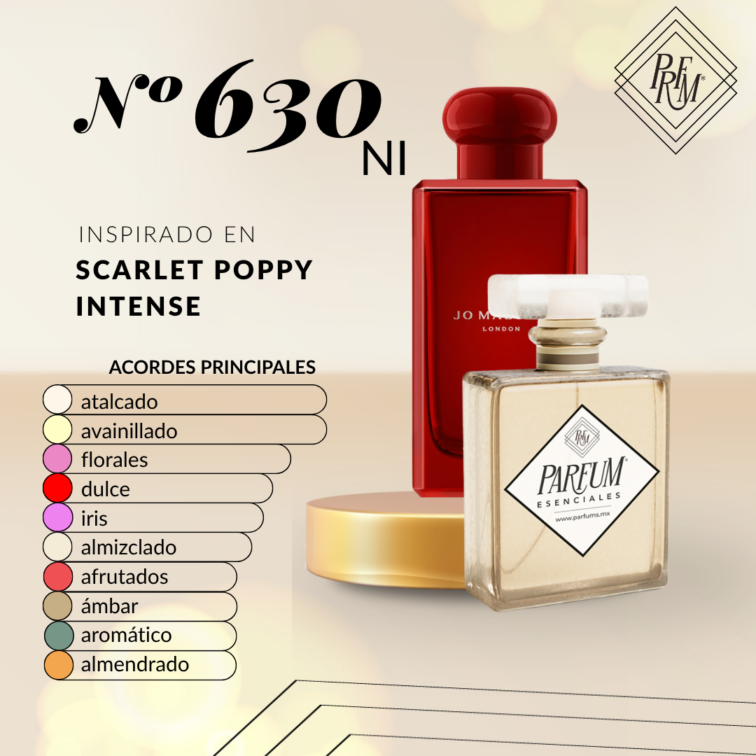 630NI- inspirado en Scarlet Poppy Intense UNISEX