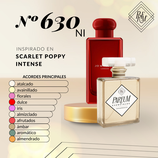 630NI- inspirado en Scarlet Poppy Intense UNISEX