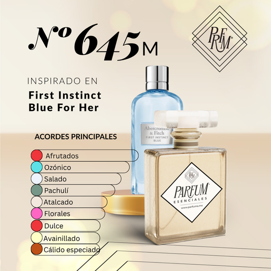 645M inspirado en FIRST INSTINCT BLUE FOR HER