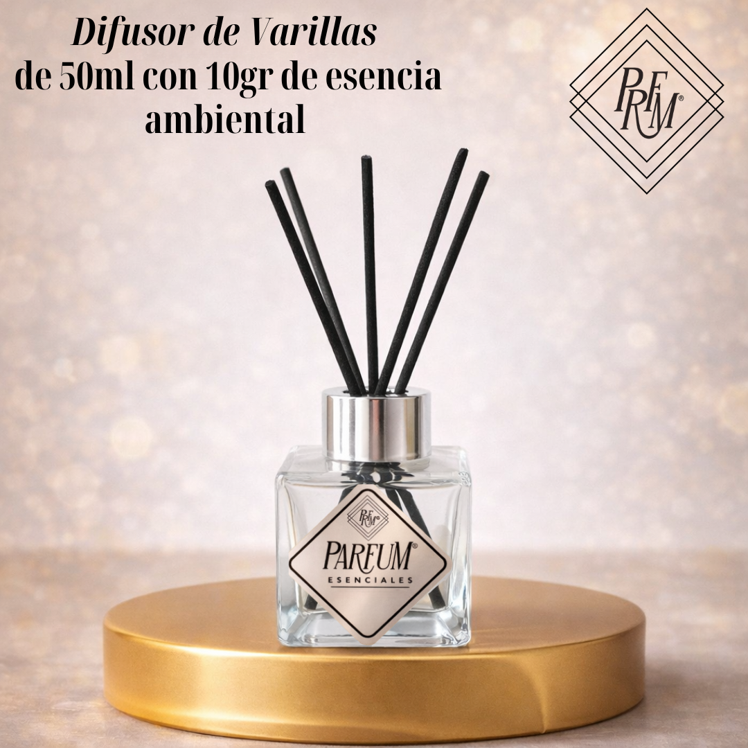 Difusor de Varillas  de 50gr de capacidad con 10gr de esencia.