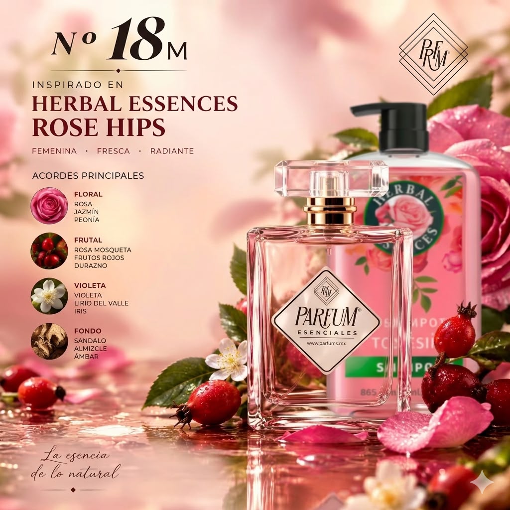 N°18M Tipo HERBAL ESSENCES-ROSE HIPS FEM