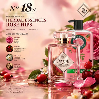 N°18M Tipo HERBAL ESSENCES-ROSE HIPS FEM